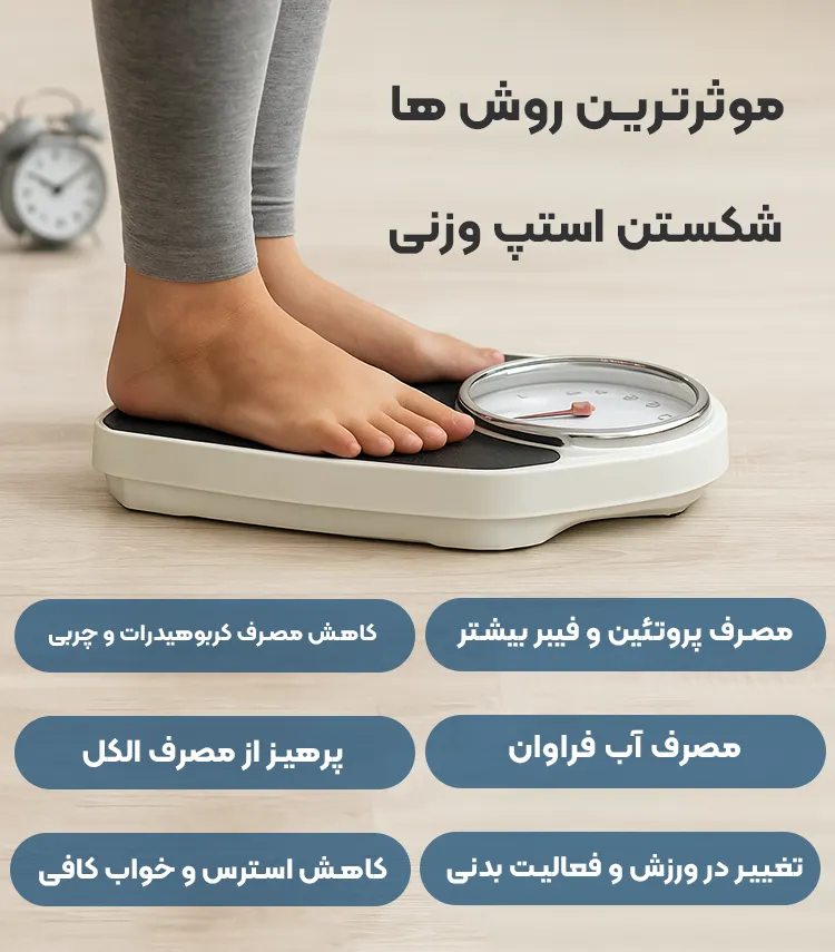 موثرترین روش ها برای شکستن استپ وزنی